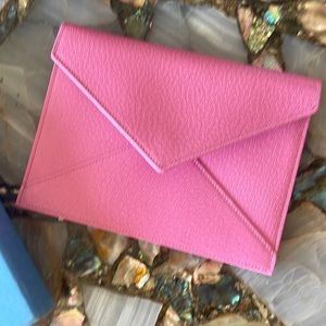 Smythson of London Zippered Wallet Rose Pink NWOT